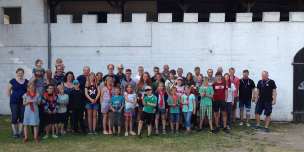 Gruppenbild des Sommerlagers 2018 an der Jomsburg